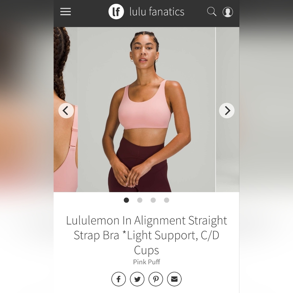 Lululemon bras size 6 C/D